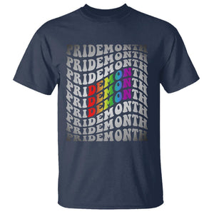 Funny LGBT Pride T Shirt Pride Demon Month Rainbow TS09 Navy Print Your Wear