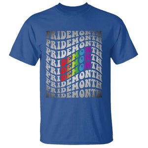Funny LGBT Pride T Shirt Pride Demon Month Rainbow TS09 Royal Blue Print Your Wear