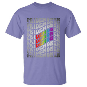 Funny LGBT Pride T Shirt Pride Demon Month Rainbow TS09 Violet Print Your Wear