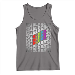 Funny LGBT Pride Tank Top Pride Demon Month Rainbow TS09 Deep Heather Print Your Wear