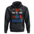 Funny Marijuana 4th Of July Hoodie Red White and Baked Patriotic Weed TS09 Black Print Your Wear