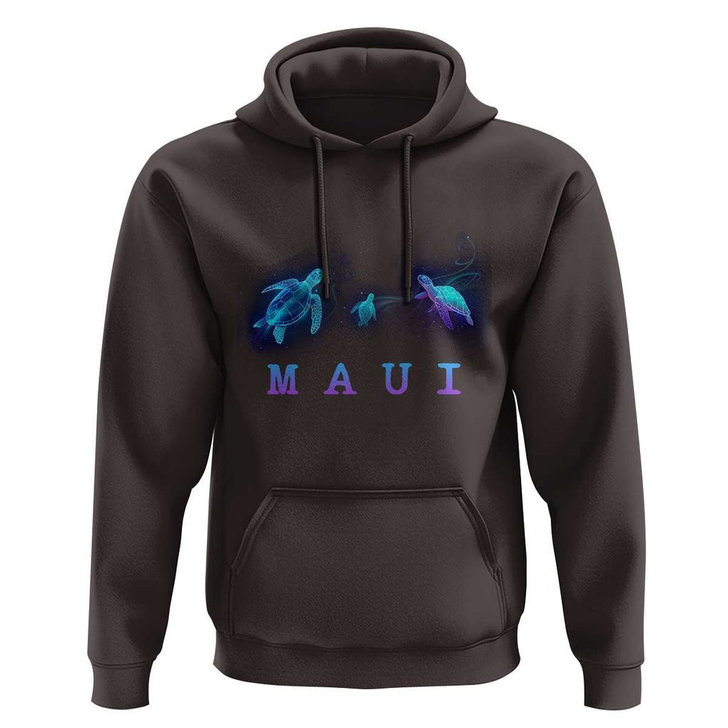 Maui Hawaii Sea Turtles Hawaiian Ocean Hoodie TS09 Dark Chocolate Print Your Wear