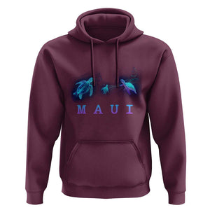 Maui Hawaii Sea Turtles Hawaiian Ocean Hoodie TS09 Maroon Print Your Wear