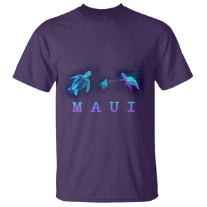 Maui Hawaii Sea Turtles Hawaiian Ocean T Shirt TS09 Purple Print Your Wear