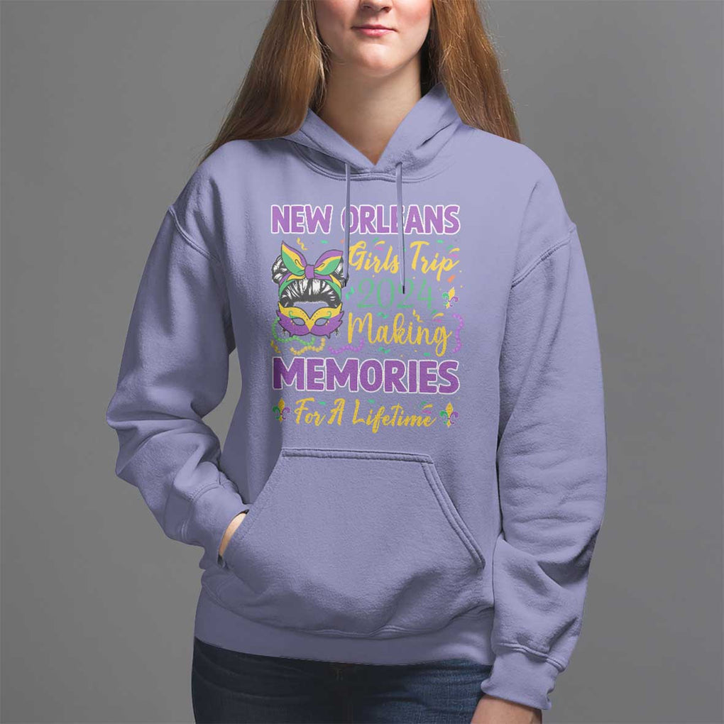New Orleans Girl's Trip 2024 Matching Hoodie Making Memories For A Lifetime TS09 Violet Print Your Wear