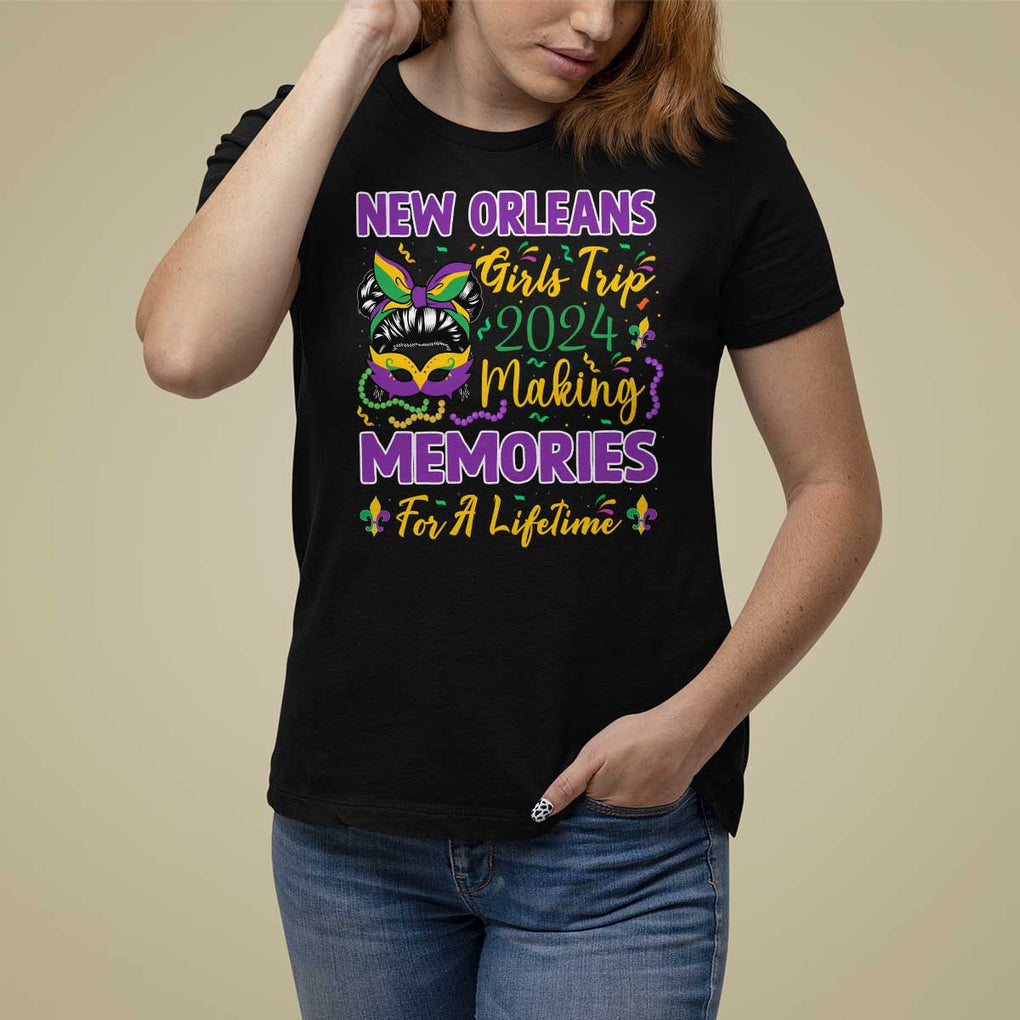 New Orleans Girl's Trip 2024 Matching T Shirt For Women Making Memories For A Lifetime TS09 Black Print Your Wear