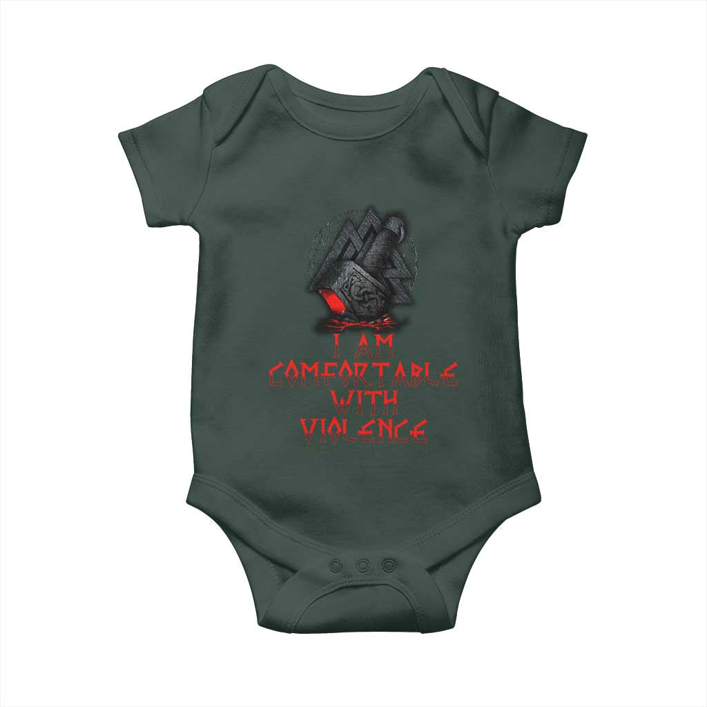 Viking Baby Onesie I Am Comfortable With Violence TS09 Print Your Wear