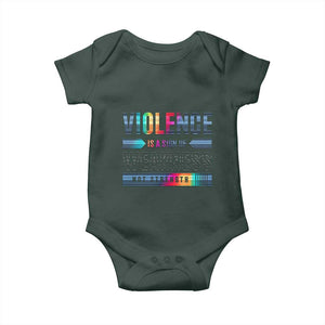 Violence Is A Sign Of Weakness Baby Onesie TS09 Print Your Wear
