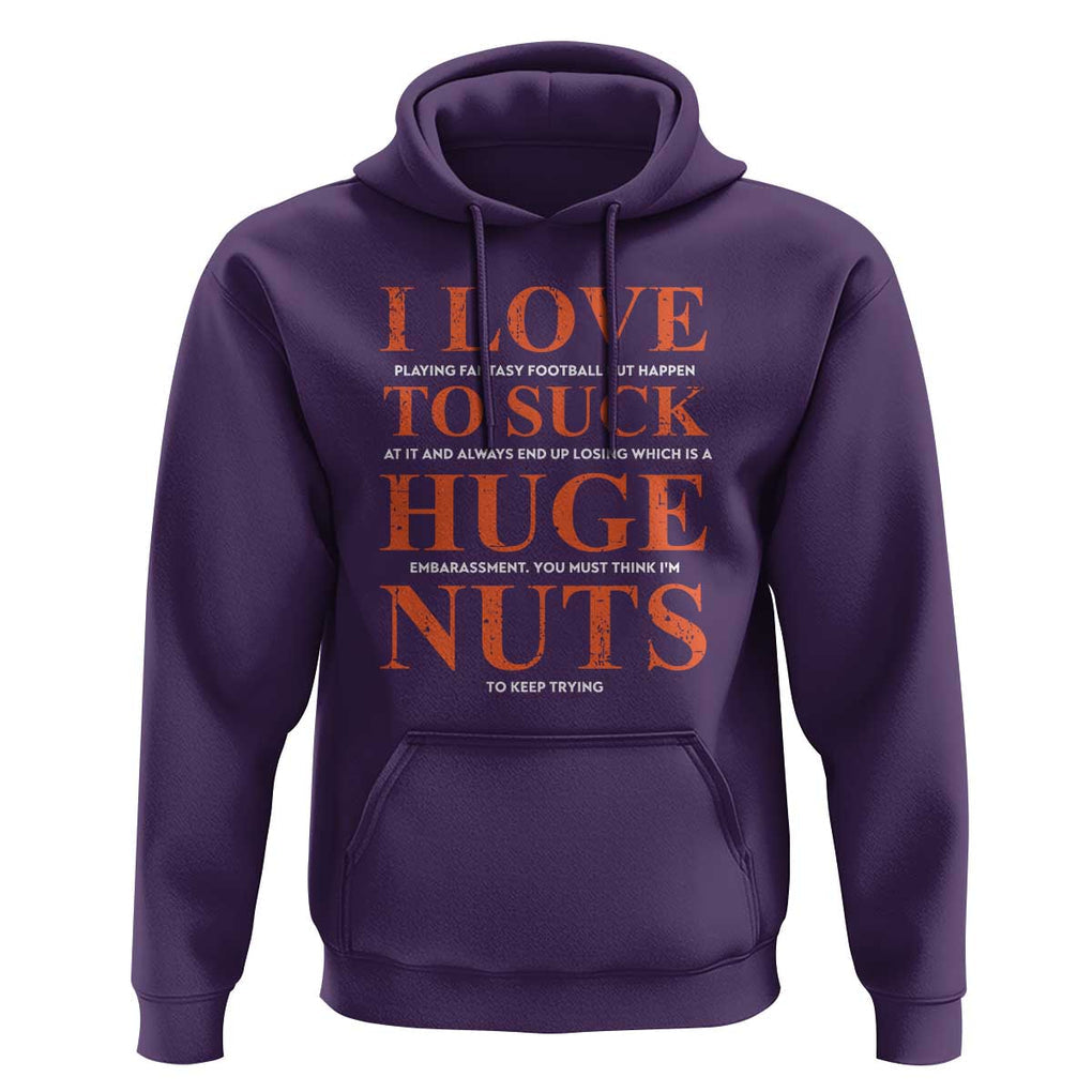 Funny Fantasy Football Loser Hoodie I Love To Suck TS09 Purple Print Your Wear