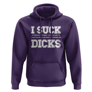 Funny I Suck At Fantasy Football Loser Hoodie TS09 Purple Print Your Wear