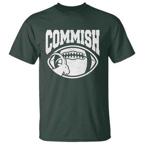 Fantasy Football Goat Commish T Shirt TS09 Dark Forest Green Print Your Wear