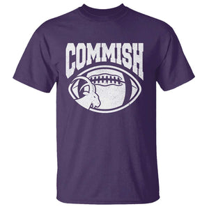 Fantasy Football Goat Commish T Shirt TS09 Purple Print Your Wear