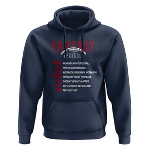 Funny Fantasy Football Schedule Hoodie TS09 Navy Print Your Wear