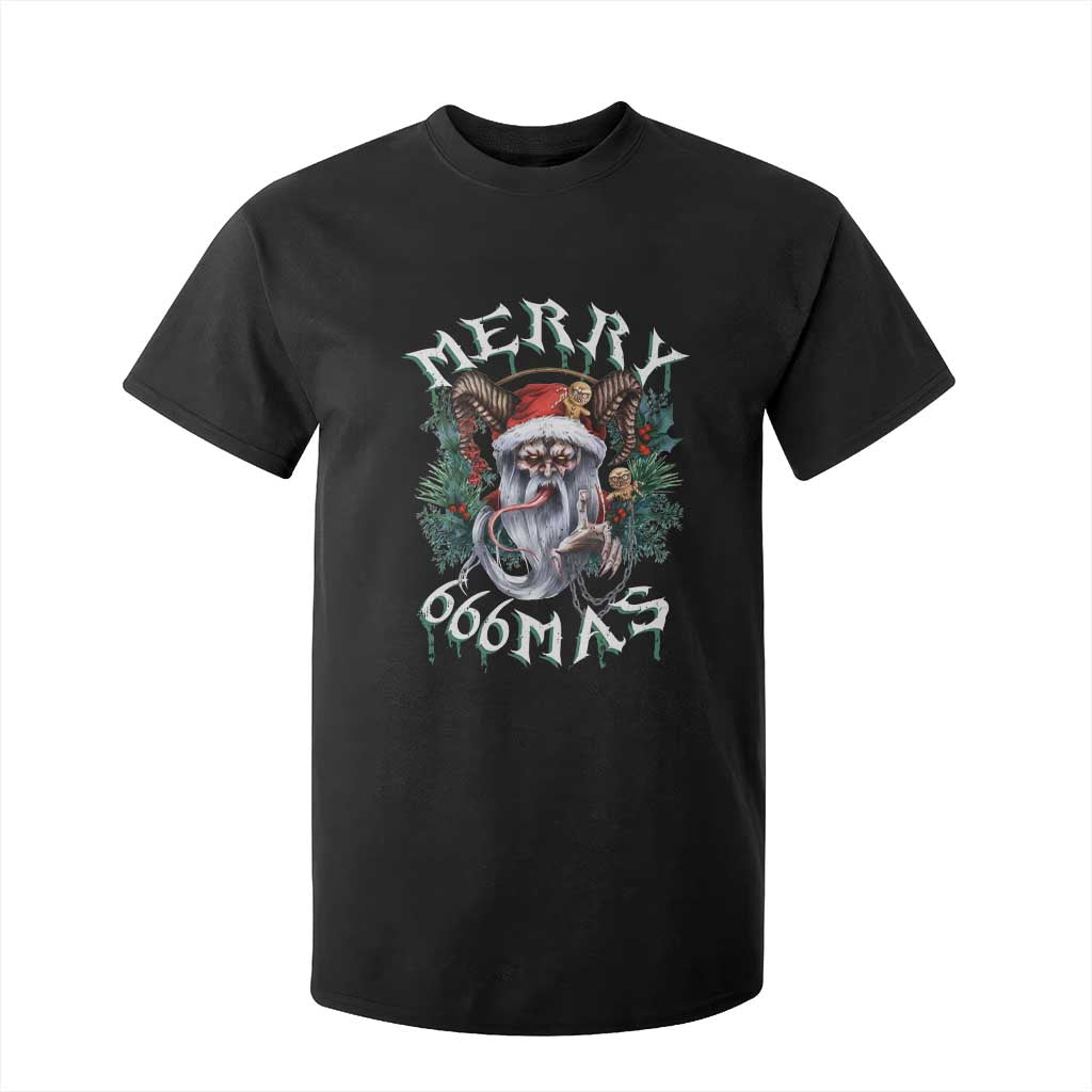 Anti Christmas T Shirt For Kid Merry 666Mas Satan Creepy Christmas TS09 Black Print Your Wear