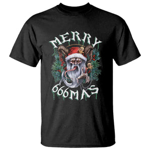 Anti Christmas T Shirt Merry 666Mas Satan Creepy Christmas TS09 Black Print Your Wear