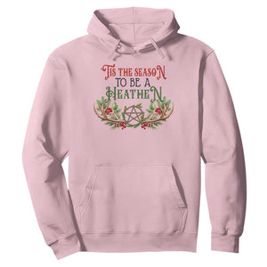 Pagan Christmas Hoodie Tis The Season To Be A Heathen Yule TS09 Light Pink Print Your Wear