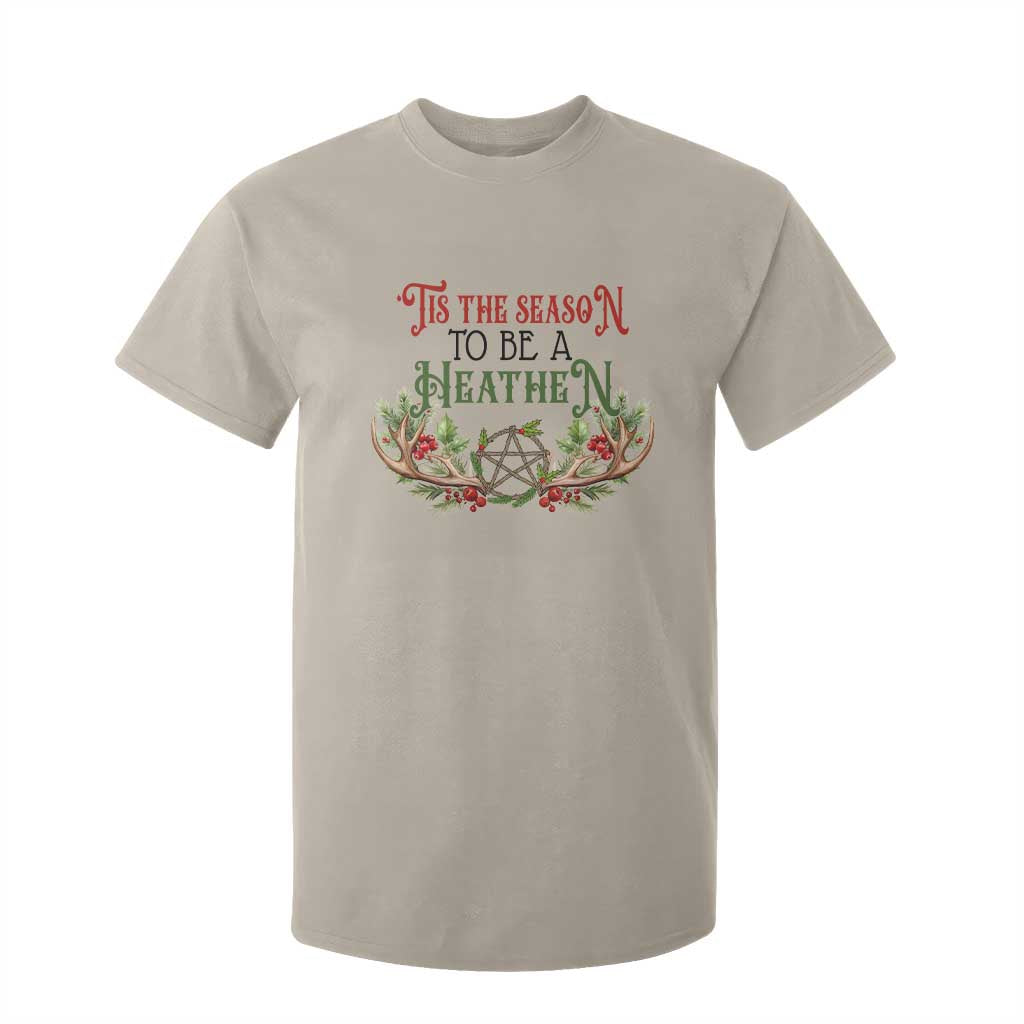 Pagan Christmas T Shirt For Kid Tis The Season To Be A Heathen Yule TS09 Sand Print Your Wear