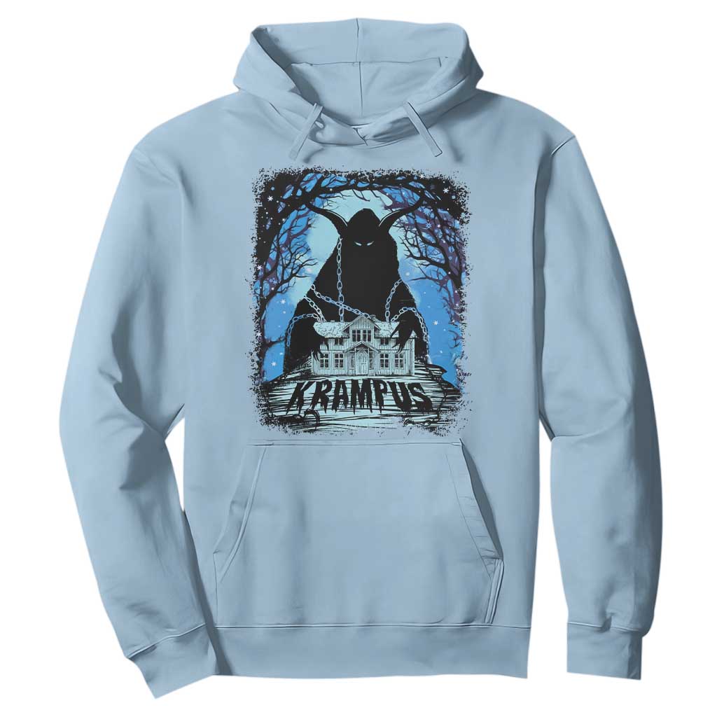 Dark Gothic Christmas Krampus Hoodie TS09 Light Blue Print Your Wear