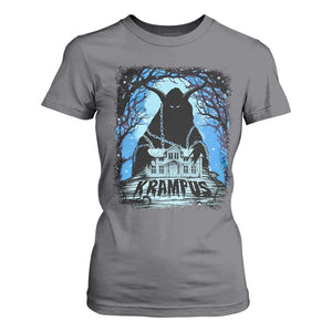 Dark Gothic Christmas Krampus T Shirt For Women TS09 Charcoal Print Your Wear