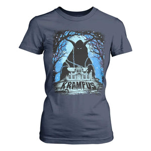 Dark Gothic Christmas Krampus T Shirt For Women TS09 Navy Print Your Wear