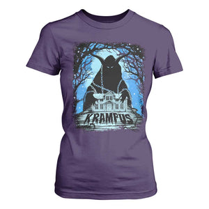 Dark Gothic Christmas Krampus T Shirt For Women TS09 Purple Print Your Wear