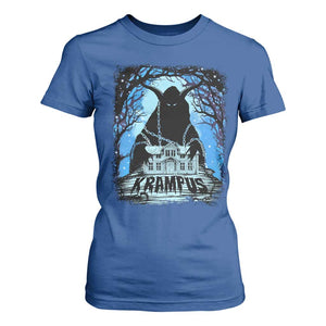 Dark Gothic Christmas Krampus T Shirt For Women TS09 Royal Blue Print Your Wear