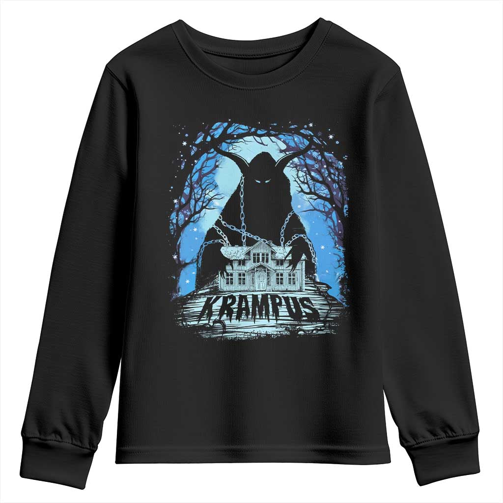 Dark Gothic Christmas Krampus Youth Sweatshirt TS09 Black Print Your Wear