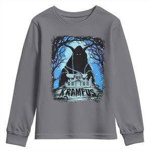 Dark Gothic Christmas Krampus Youth Sweatshirt TS09 Charcoal Print Your Wear
