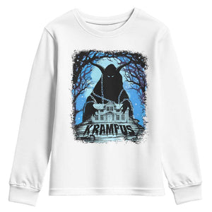 Dark Gothic Christmas Krampus Youth Sweatshirt TS09 White Print Your Wear