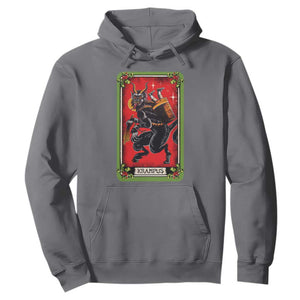 Christmas Krampus Hoodie American Traditional Tarot Card TS09 Charcoal Print Your Wear