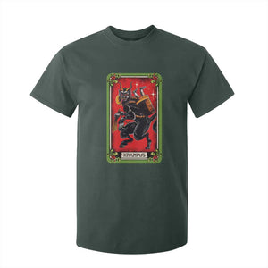 Christmas Krampus T Shirt For Kid American Traditional Tarot Card TS09 Dark Forest Green Print Your Wear
