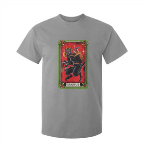 Christmas Krampus T Shirt For Kid American Traditional Tarot Card TS09 Sport Gray Print Your Wear