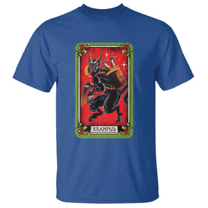 Christmas Krampus T Shirt American Traditional Tarot Card TS09 Royal Blue Print Your Wear