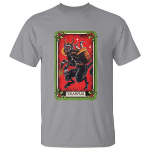 Christmas Krampus T Shirt American Traditional Tarot Card TS09 Sport Gray Print Your Wear