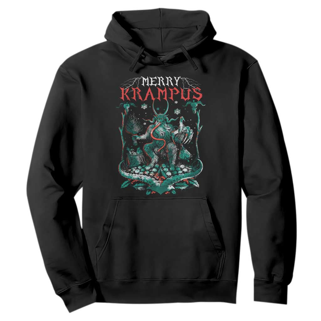 Horror Christmas Merry Krampus Hoodie TS09 Black Print Your Wear