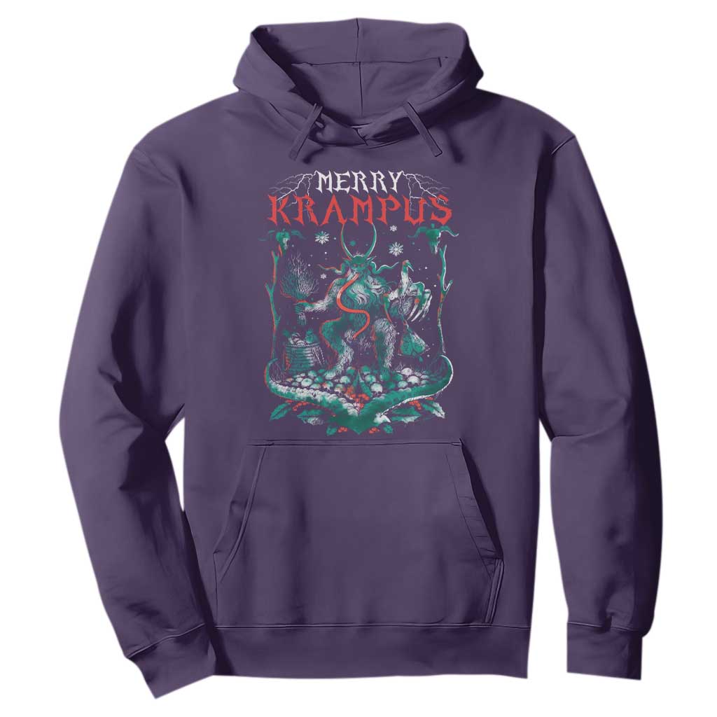 Horror Christmas Merry Krampus Hoodie TS09 Purple Print Your Wear