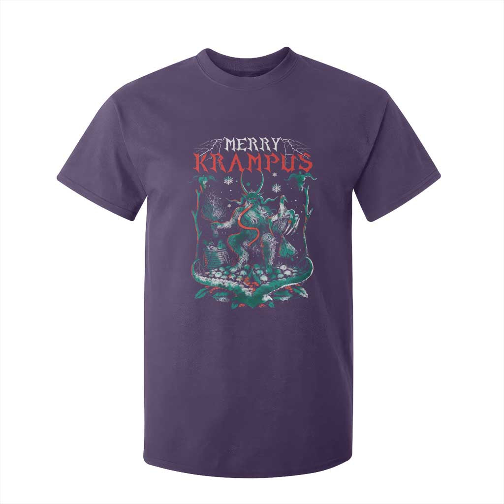 Horror Christmas Merry Krampus T Shirt For Kid TS09 Purple Print Your Wear