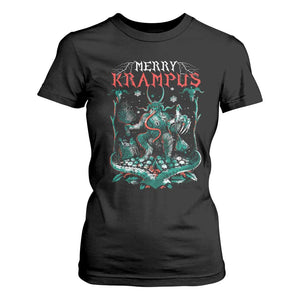 Horror Christmas Merry Krampus T Shirt For Women TS09 Black Print Your Wear