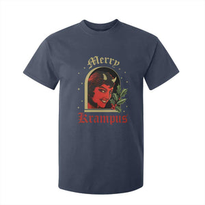 Horror Christmas Female Krampus T Shirt For Kid TS09 Navy Print Your Wear