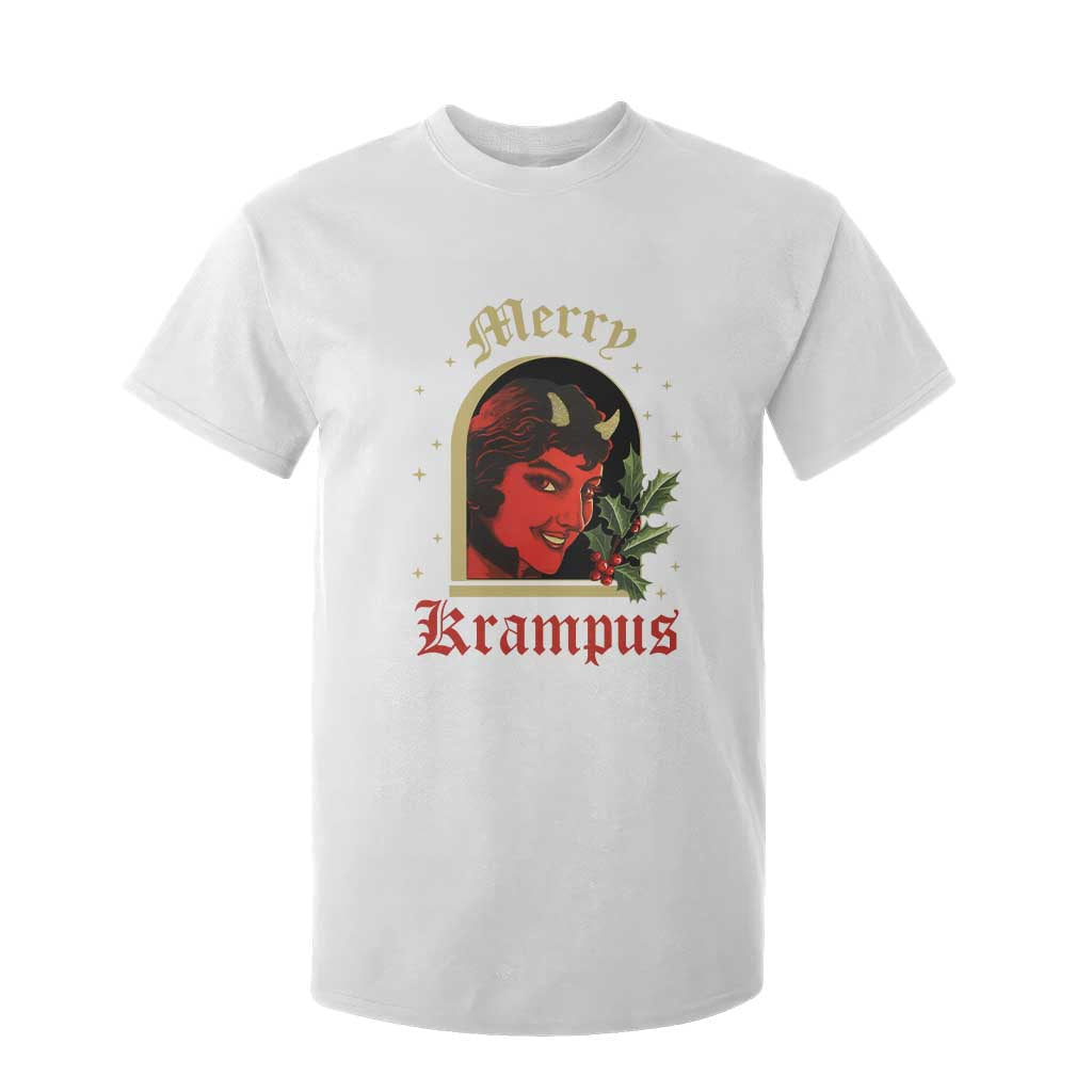 Horror Christmas Female Krampus T Shirt For Kid TS09 White Print Your Wear