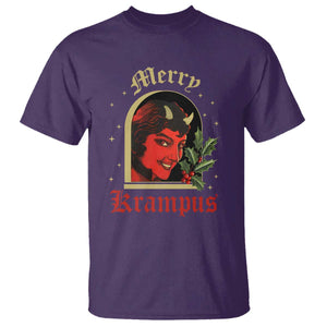 Horror Christmas Female Krampus T Shirt TS09 Purple Print Your Wear