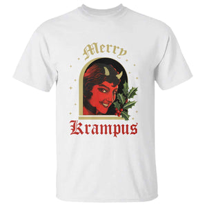 Horror Christmas Female Krampus T Shirt TS09 White Print Your Wear