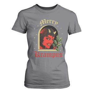 Horror Christmas Female Krampus T Shirt For Women TS09 Charcoal Print Your Wear