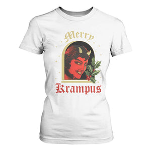 Horror Christmas Female Krampus T Shirt For Women TS09 White Print Your Wear