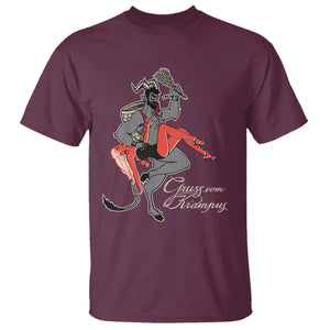 Funny Christmas Gruss Vom Krampus T Shirt TS09 Maroon Print Your Wear