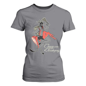 Funny Christmas Gruss Vom Krampus T Shirt For Women TS09 Charcoal Print Your Wear