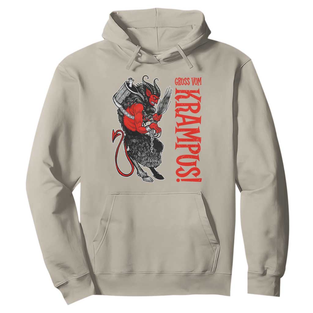 Horror Christmas Gruss Vom Krampus Hoodie TS09 Sand Print Your Wear