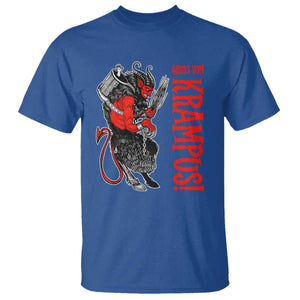 Horror Christmas Gruss Vom Krampus T Shirt TS09 Royal Blue Print Your Wear