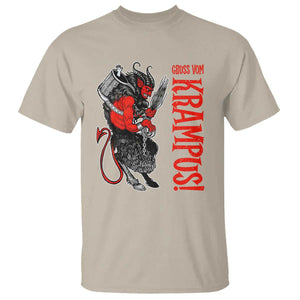 Horror Christmas Gruss Vom Krampus T Shirt TS09 Sand Print Your Wear