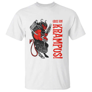 Horror Christmas Gruss Vom Krampus T Shirt TS09 White Print Your Wear